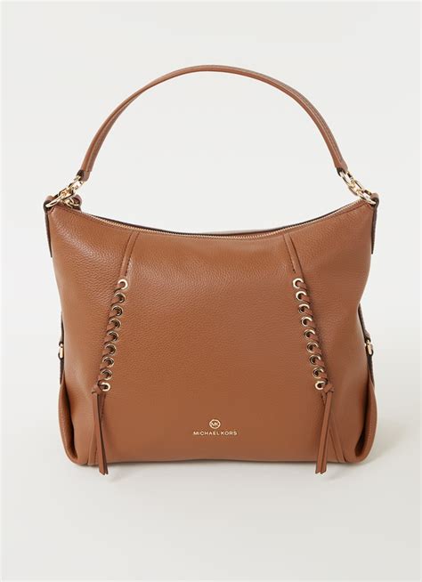 michael kors schoudertas cognac|Michael Kors Sia Large schoudertas van leer • Cognac .